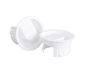 PiniceCore 2pcs Verre Blanc Chaud d'eau Froide Carafe Couvercle Couverture de qualité Alimentaire en Plastique étanche Couvercles Bouchons pour Verre Bistro Pitcher Blanc