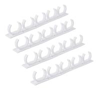 PiniceCore 4 Pcs Montage Mural des Ingrédients Spice Bouteilles Plastique Organisateur Rack 5 Cabinet D'armoires De Cuisine Porte Crochets Jars Porte-épices