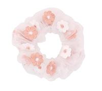 PiniceCore Broderie Douce Fleurs Mesh Chouchous Femmes Romantique Rose Corde Transparent Tulle Organza Ties Accessoires