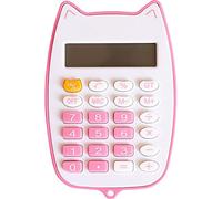 PiniceCore Mini Calculator Cat Calculatrice De Poche pour Les Étudiants De La Batterie d'alimentation Calculatrice Électronique avec Affichage LED À 12 Chiffres