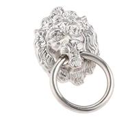 PiniceCore Poignée De Porte Poignée Cabinet Armoire À Tiroirs en Métal Tirez Anneau Antique Lions Head avec des Vis, Porte Tiroir De Cuisine en Tirant De l'argent Poignées