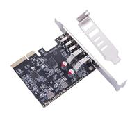 PINIHIKE Extension interne USB3.2 vers carte adaptateur PCIe 4X8X16X 5 ports 3 USB C et 2 A vitesse rapide de transmission PCIExpress Slot Card