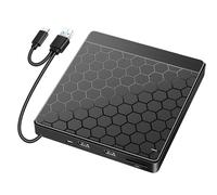 PINIHIKE Pilote VCD externe 6 en 1 USB3.0 USB C USB carte mémoire sortie portable graveur optique lecteur externe