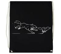 Pinitotee Life Is Strange 2 - Running Wolves Design Sac De Sport Noir Unisexe, Sac À Cordes