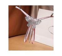 (Pink)2022 Fashion Women Lingerie Erotic Thong Open Crotch Panties Butterfly Lingerie Crotchless Pearl String Thong