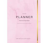 PINK 2026 Planner: Your Life, Your Plan: Annual Personal Organizer with Monthly Budget Tracker, Goal Setting Action Plans,: Gratitude Journal & ... | 8.5 x 11 | Small Steps Big Changes