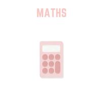 Pink Aesthetic Maths Notebook - Cute School Journal for Girls | Soft Pastel Study Supplies.: Minimalist Calculator Design | Perfect for School, ... (Geography, History & Science Available)