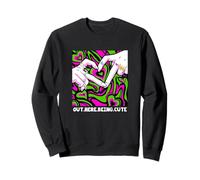 Pink and Green Out Here Being Joli graphique vert et rose Sweatshirt