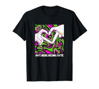 Pink and Green Out Here Being Joli graphique vert et rose T-Shirt