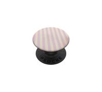 Pink and Yellow Cute Striped PopSockets PopGrip Adhésif