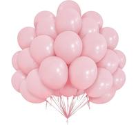 Pink Balloons, 50 X 12 Inch Pastel Pink Latex Balloons, Macaron Pink Latex Balloons, Party Balloons For Kids, Balloons For Baby Shower Pink Wedding Valentine'S Day Birthday Party Decorations