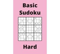 Pink Basic Sudoku Book, 9x9 Puzzles, 300 Pages, 5x8, Hard