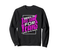 Pink Been In This Game for Years Pink Graphic Sweatshirt
