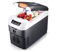 Pink Beryl Réfrigérateur de voiture 20l, réfrigérateur électrique 12/24/220v d’ordinateur portable, pour la voiture, le camping, le camion, le bateau et le hoga, camping extérieur