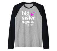 Pink Big Sister Again Announcement 2026 Older Sister to Be Manche Raglan