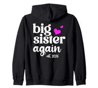 Pink Big Sister Again Announcement 2026 Older Sister to Be Sweat à Capuche