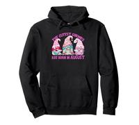 Pink Birthday Party Gnomes for Women Who Born in August Sweat à Capuche