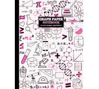 Pink & Black 1/4 Inch Graph Paper Notebook for Girls, Teens & Adults: 4x4 Quad Ruled for Math, Science, Engineering, Geometry, Algebra, Labs, Drawing, School & STEM Students