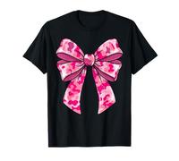 Pink Camo Football Game Day Team Spirit T-Shirt