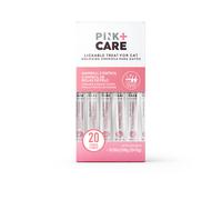 PINK+CARE Friandises Fonctionnelles pour Chat - Poulet & Herbe d’Orge, 20 Bâtonnets × 15g - Sans Additifs, Sans Céréales & Sans Soja - Soutien Digestif & Boules de Poils - Marque Canadienne de Confian