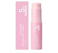 Pink Collagen Volume Multi Balm Stick,Hydrating Balm Eye Cream Make Up Base & Moisture Stick,Deeply Nourishing Solid Moisturizer,Collagen Wrinkle Sticks Face & Body Balm for Face Lips & Neck (1Pcs)