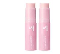 Pink Collagen Volume Multi Balm Stick,Hydrating Balm Eye Cream Make Up Base & Moisture Stick,Deeply Nourishing Solid Moisturizer,Collagen Wrinkle Sticks Face & Body Balm for Face Lips & Neck (2Pcs)