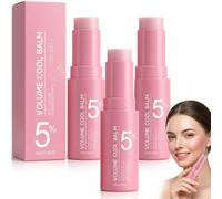 Pink Collagen Volume Multi Hydratant Balm Stick pour Yeux, Cou & Front，3pc | Stick Repulpant Bio-collagène Atténue Les Rides, Nourrit La Peau, Convient À Tous Les Types De Peau, 10 g