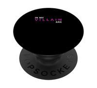 Pink Color in My Villain Arc Pink Graphic PopSockets PopGrip Adhésif