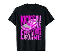 Pink Color Kicks Rule Everything Around Me Pink Graphic T-Shirt