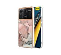 (Pink)compatible Xiaomi Poco X6 Pro 5G/ Redmi K70E 5G TPU Case Electroplating Edge Phone Cover Gift