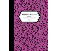 Pink Composition Book Sketchbook | 8.25 x 11 inches | 150 Page | Hardcover