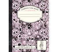 Pink Composition Notebook + Flipbook: Wide Ruled Notebook with Ink Tracing Flipbook Art, Animate the Corner as You Write, 100 Sheets 8.5 x 11