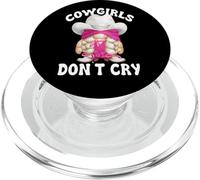 Pink Cowgirls Dont Cry Graphic for Women Funny Western GNOME PopSockets PopGrip pour MagSafe