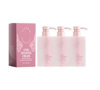 Pink Curl Cream, Curl Defining Cream, 114g Curl Enhancing Cream For Defining Curls And Styling Gels, Moisturizing, Smoothing For Curly & Wavy Hair (3pcs)