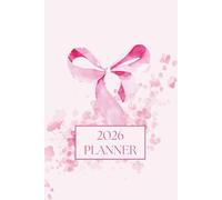 Pink Cute Coquette Bow Planner 2026 for Women: Monthly and Weekly Agenda Book with To Do Lists, Contact and Password Tracker Pages