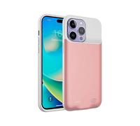 (Pink)D98S 8500mAh External Battery Case Compatible For iPhone 14 Pro Max Portable Charging Case Power Bank Phone Case, Support Audio Fu