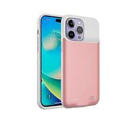 (Pink)D98s 8500mah External Battery Case Compatible For Iphone 14 Pro Max Portable Charging Case Power Bank Phone Case, Support Audio Fu