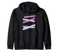 Pink Do Not Cross... Graphique rose Sweat à Capuche