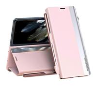 (Pink)Electroplating Phone Case with Pen Holder for OnePlus Open and Oppo Find N3 5G, Protective Cover Compatible with OnePlus Open/Oppo Find N3