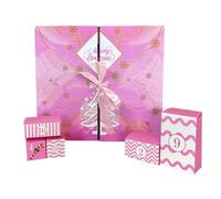 Pink Empty Advent Calendars 2026-24-Days Christmas Refillable Box | Empty Christmas Countdown Calendar | Pink DIY Refillable Gift Box For Fondant Jewelry Children Boys Girls Kids