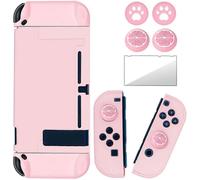 (Pink) Étui rigide NS à motif sakura en relief pour Nintendo Switch