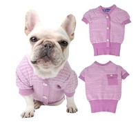 Pink Famle - Pull en tricot doux en cachemire pour chiens de petite et moyenne taille - Vêtement d'hiver doux, extensible et élégant pour animaux de compagnie - Convient aux animaux de compagnie de