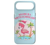 Pink Flamingo Christmas Tree Santa Snowflake Girl Xmas Funny Coque pour iPhone Air