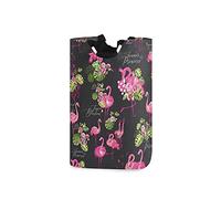 Pink Flamingo Grand panier à linge Shopping Tote Bag, Panier à linge en tissu pliable, Sac à vêtements pliable, Bac de lavage pliant