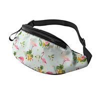 Pink Flamingo Tropical Bird Flower Fanny Pack Sport Casual Waist Pack pour Femmes Hommes À La Mode
