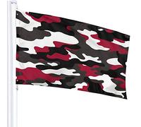 Pink Flamingos And Heart Flag 3x5 Ft Outdoor Double Sided 100% Polyester Duty Durable Flags With Preset Hole For Home Office Garden Holiday Decorations