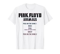Pink Floyd Animaux Cochons sur l'aile Chiens Moutons T-Shirt