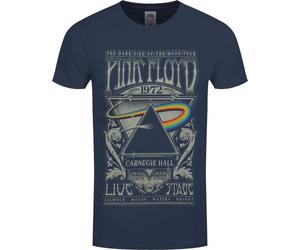 Pink Floyd Carnegie Hall Poster Navy Blue S Femme T-shirt