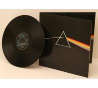 PINK FLOYD, Dark side of the moon. Blue black cover. Top copy. First UK pressing 1973. Matrix stamp. A3, B2. EMI. - PINK FLOYD, Dark side of the moon. Blue black cover. Top copy. First UK pressing 1973. Matrix stamp. A3, B2. EMI.