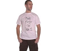 Pink Floyd Floyd The Wall & Logo, T-Shirt Homme, Blanc (White White), Large